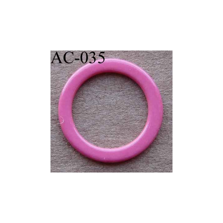 anneau métallique plastifié couleur rose  diamètre 14 mm vendu à l'unité
