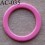 anneau métallique plastifié couleur rose diamètre 14 mm vendu à l'unité