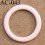 anneau métallique plastifié couleur rose beige brillant laqué pour soutien gorge diamètre 14 mm vendu à l'unité haut de gamme