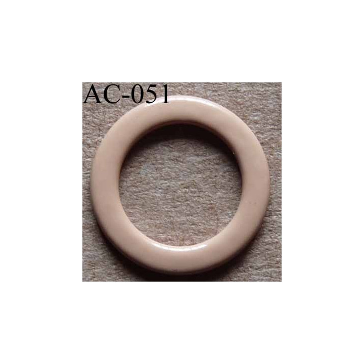 anneau métallique plastifié couleur chair pour soutien gorge diamètre 13 mm vendu à l'unité haut de gamme