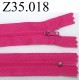 fermeture 35 cm fuschia non séparable zip nylon