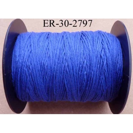 Echevette coton retors réf couleur 2797 bleu art 89 longueur de bobine 300 m soit 30 échevettes de 10 m 23 cts l'échevette