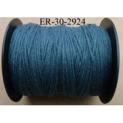 Echevette coton retors réf couleur 2924 bleu art 89 longueur de bobine 300 m soit 30 échevettes de 10 m 23 cts l'échevette