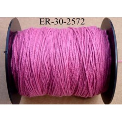 Echevette coton retors réf couleur 2572 rose art 89 longueur de bobine 300 m soit 30 échevettes de 10 m 23 cts l'échevette