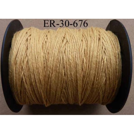 Echevette coton retors couleur 676 beige marron art 89 longueur de bobine 300 m soit 30 échevettes de 10 m 23 cts l'échevette
