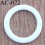 anneau métallique plastifié couleur blanc brillant laqué diamètre extérieur 14 mm intérieur 10 mm vendu à l'unité haut de gamme