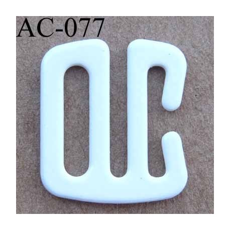 crochet en métal 10 mm couleur blanc brillant pour soutien gorge vendu à l'unite haut de gamme