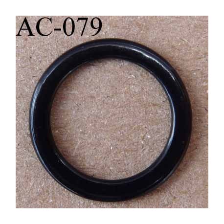 anneau métallique plastifié couleur noir brillant diamètre extérieur 14 mm intérieur 10 mm vendu à l'unité haut de gamme