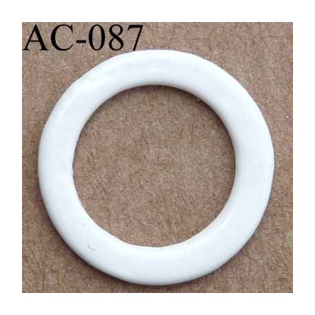 anneau métallique plastifié couleur naturel brillant diamètre extérieur 12 mm intérieur 9 mm vendu à l'unité haut de gamme