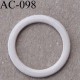 anneau métallique plastifié couleur chair brillant diamètre extérieur 16 mm intérieur 12 mm vendu à l'unité haut de gamme