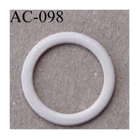 anneau métallique plastifié couleur chair brillant diamètre extérieur 16 mm intérieur 12 mm vendu à l'unité haut de gamme