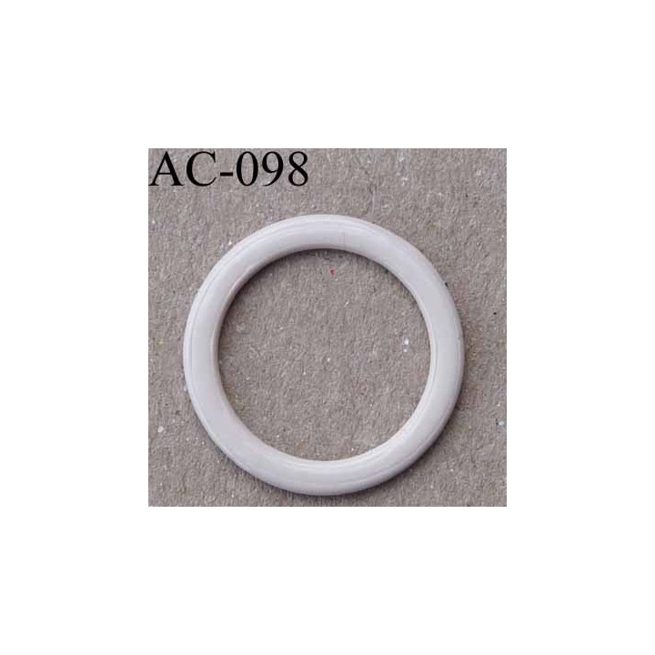 anneau métallique plastifié couleur chair brillant diamètre extérieur 16 mm intérieur 12 mm vendu à l'unité haut de gamme