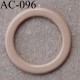 anneau métallique plastifié couleur chair brillant diamètre extérieur 14 mm intérieur 10 mm vendu à l'unité haut de gamme