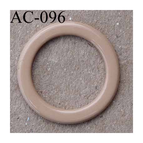 anneau métallique plastifié couleur chair brillant diamètre extérieur 14 mm intérieur 10 mm vendu à l'unité haut de gamme