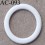 anneau métallique plastifié couleur perle brillant diamètre extérieur 12 mm intérieur 9 mm vendu à l'unité haut de gamme