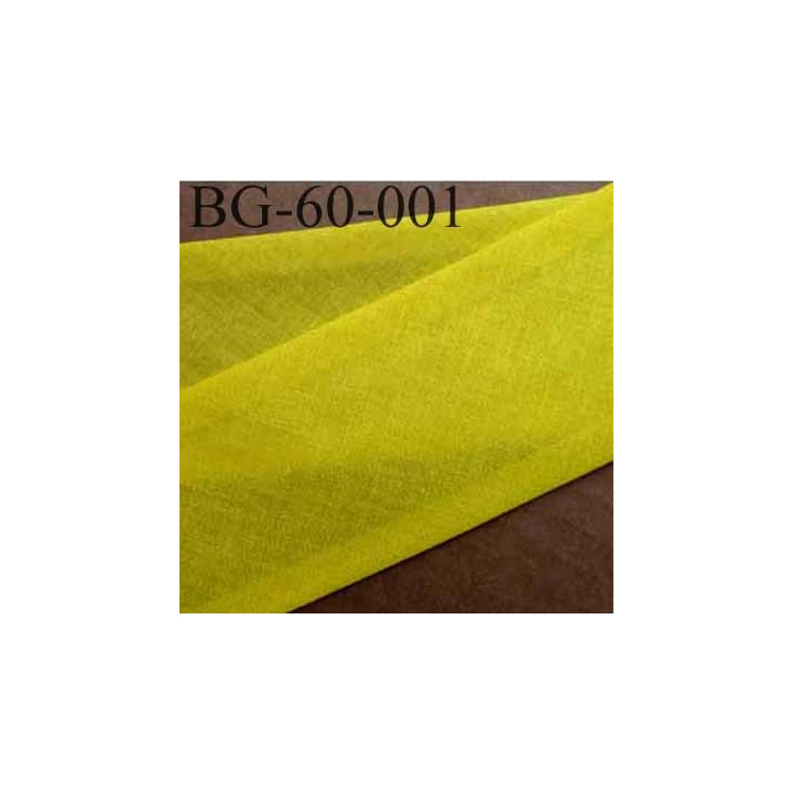 biais ruban galon a plat plié 60 +10+10 mm en coton couleur jaune  largeur 6 cm plus 2 fois 10 mm vendue au mètre