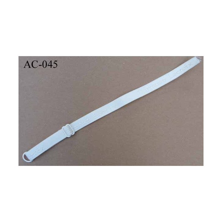 bretelle réglable droite de soutien gorge CHRISTIAN LACROIX longueur 33 cm largeur 12 mm ivoire haut de gamme