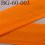 biais ruban galon a plat plié 60 +10+10 mm en coton couleur orange largeur 6 cm plus 2 fois 10 mm vendue au mètre