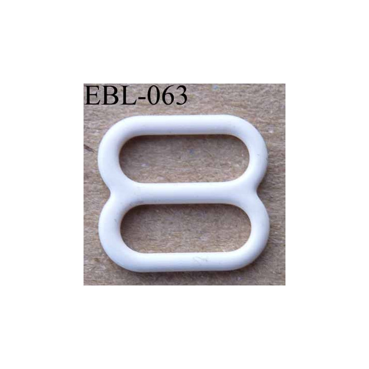 boucle de réglage réglette métal plastifié  perle brillant  pour soutien gorge longueur 10 mm vendu à l'unité haut de gamme