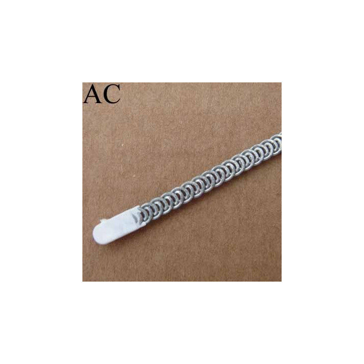 baleine spiralée avec embouts en acier inoxydable qui permet la déformation pour bustier corset guêpière longueur 22 cm