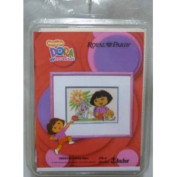 kit à broder nickelodeon DORA L'EXPLORATRICE royal paris DESTOCKAGE réf 9886430.00094