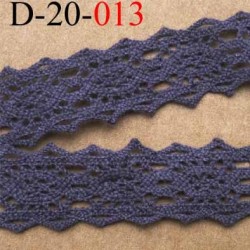 dentelle crochet ancienne 100 % coton gris largeur 20 mm prix au mètre