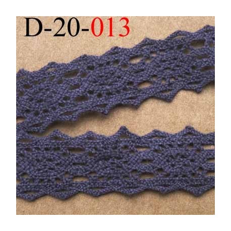 dentelle crochet ancienne 100 % coton gris largeur 20 mm prix au mètre