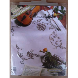 surnappe LES ROSES  80x80 cm kit à broder royal paris prestige collection ref 9886301.02720