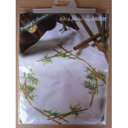surnappe BAMBOUS 80x80 cm kit à broder royal paris prestige collection ref 9886301.01756