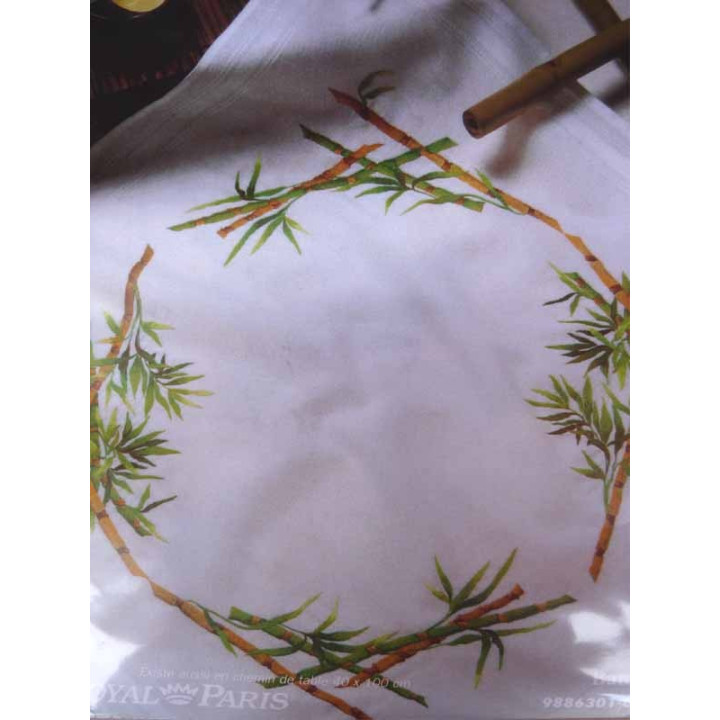 surnappe BAMBOUS 80x80 cm kit à broder royal paris prestige collection ref 9886301.01756