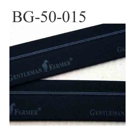 sangle biais ruban Gentleman Farmer couleur noir largeur 5 cm souple vraiment très solide 