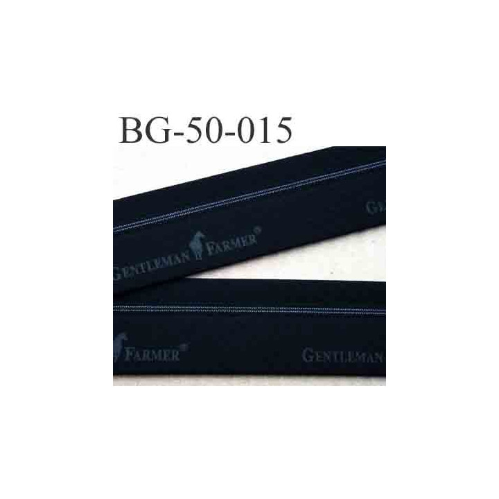 sangle biais ruban Gentleman Farmer couleur noir largeur 5 cm souple vraiment très solide 