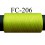 bobine de fil texturé polyester couleur vert fluo longueur de la bobine 500 mètres Fabriqué en France