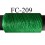 bobine de fil mousse polyester couleur vert longueur de la bobine 500 mètres fabriqué en France