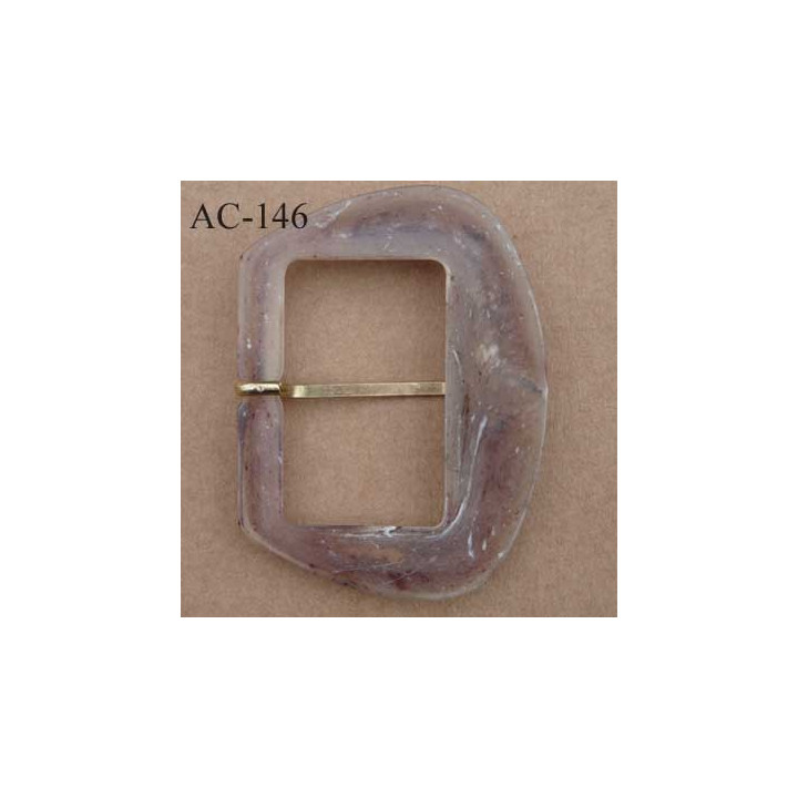 boucle anneau étrier plastique onyx effet marbré  80 mm vendu à l'unité
