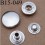 bouton pression métal nickel couleur argent chromé diamètre 15 mm ensemble de 4 pièces par bouton