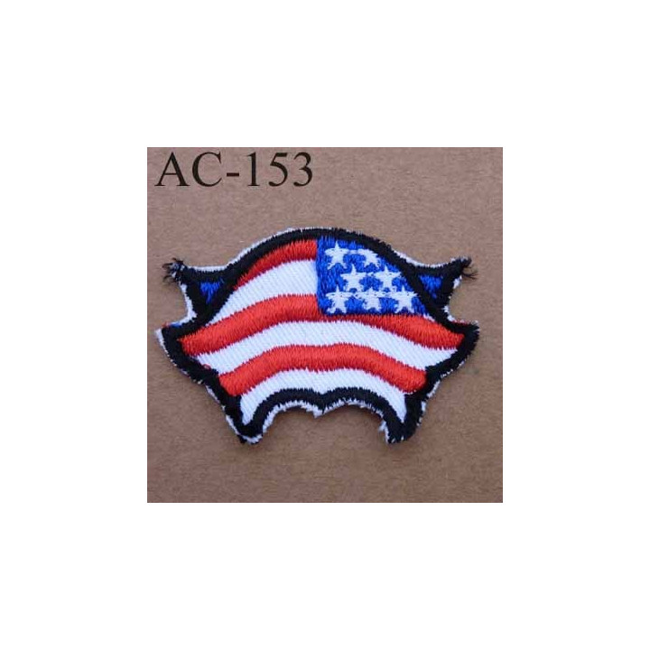 écusson empiècement thermocollant réparateur de vêtement drapeau USA