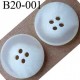 bouton 20 mm couleur blanc et blanc cassé 4 trous diamètre 20 mm