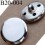 bouton 20 mm en métal couleur chromé accroche avec un anneau ou 4 trous diamètre 20 millimètres