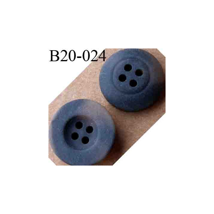 bouton 20 mm couleur marron marbré 4 trous diamètre 20 mm