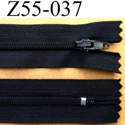 fermeture zip à glissière longueur 55 cm couleur noir non séparable largeur 2.7 cm zip glissière nylon largeur 4 mm