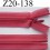 fermeture éclair invisible longueur 20 cm couleur rose foncé non séparable largeur 2.3 cm glissière nylon largeur du zip 4 mm 