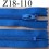 fermeture éclair YKK longueur 18 cm couleur bleu non séparable largeur 2.5 cm glissière en nylon largeur 4 mm