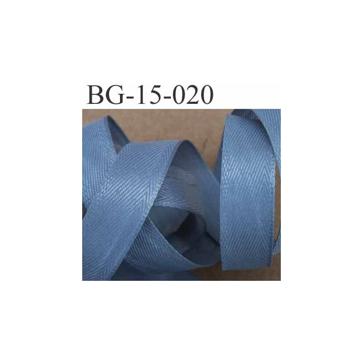 biais ruban galon synthétique largeur 15 mm couleur gris vendu au mètre