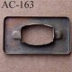 Boucle etrier anneau rectangulaire métal couleur bronze 37 mm 