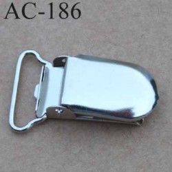 clip bretelles attache tétines rond métal 20 mm vendu à l'unité