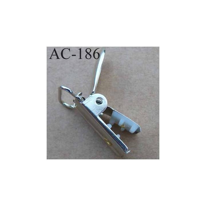 clip bretelles attache tétines rond métal 20 mm vendu à l'unité