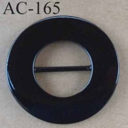 boucle étrier anneau plastique noir brillant diamètre extérieur 80 mm intérieur 40 mm