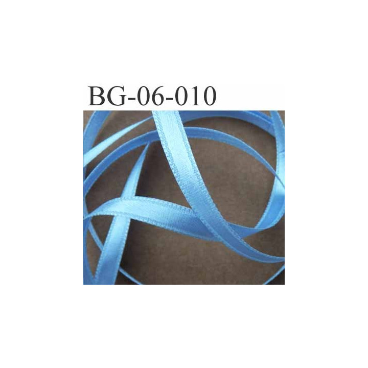 biais galon ruban satin brillant couleur bleu double face superbe largeur 6 mm prix au mètre