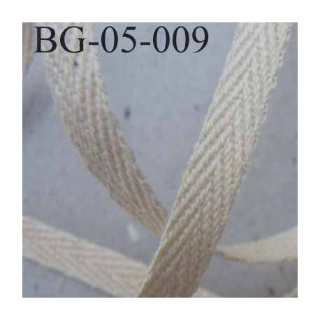 biais sergé coton superbe qualité souple et doux galon ruban couleur écru largeur 5 mm prix au mètre